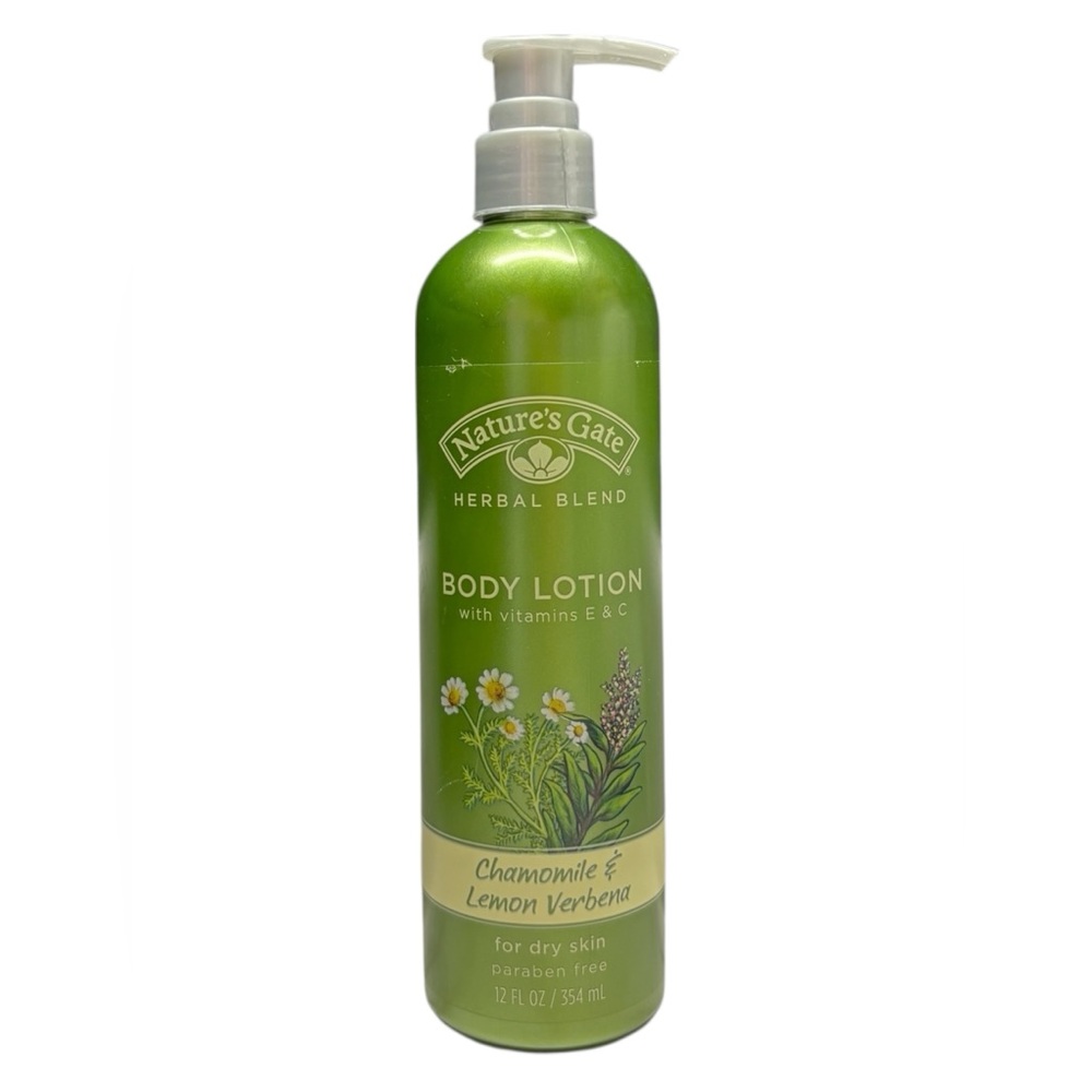 Nature's Gate Body Lotion Vit E & C Chamomile & Lemon Verbena Dry Skin NOS